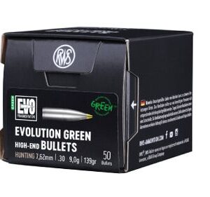 BULLET EVO GREEN 7.62 .308 DIA 9.0G 50PC